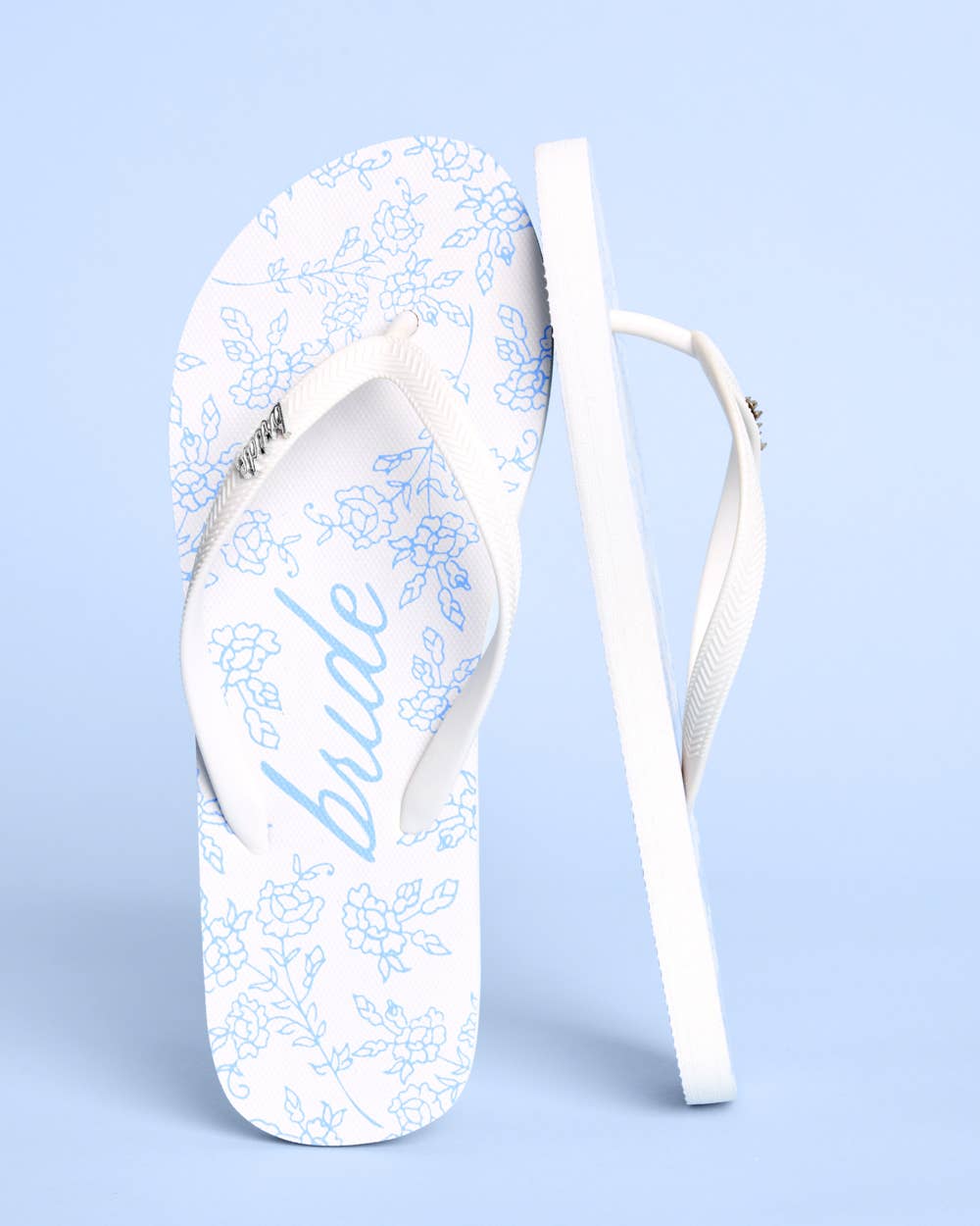 Something Blue Bride Flip Flops
