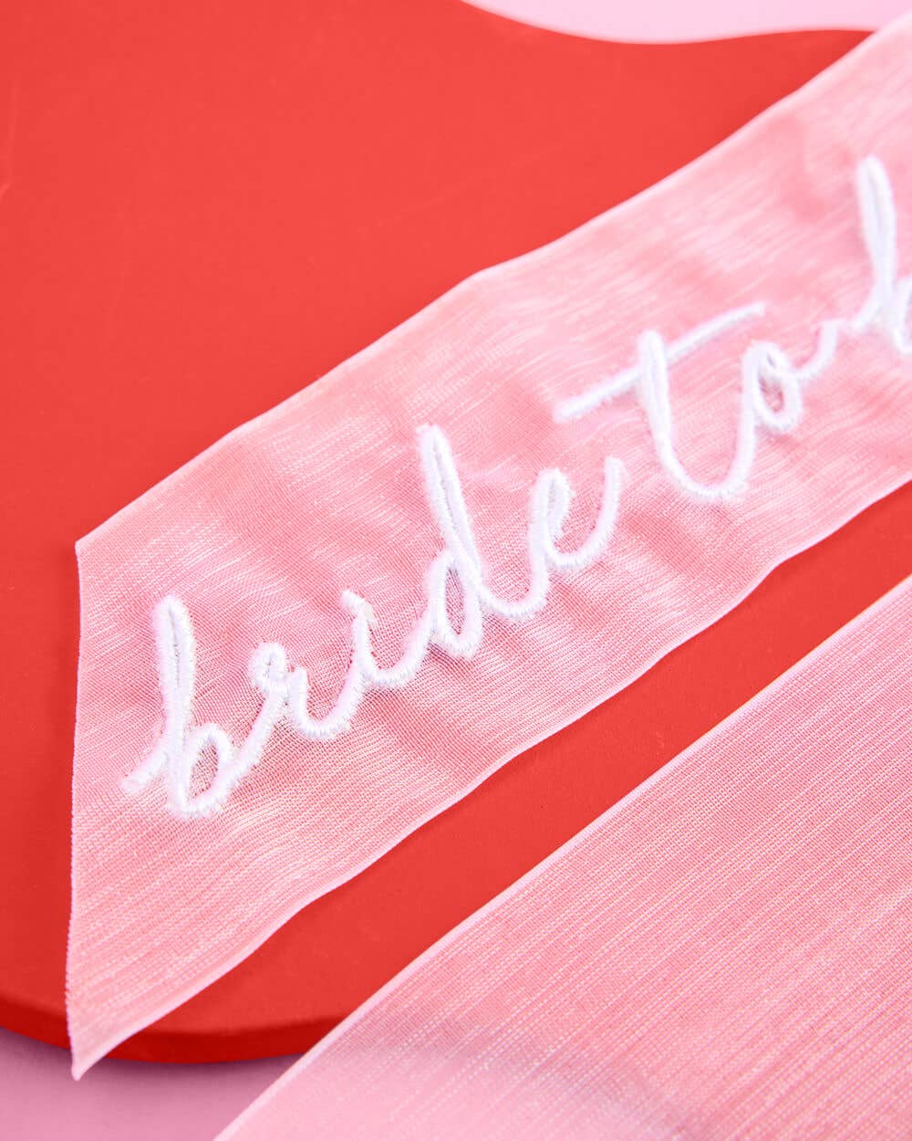 Bride to Be Embroidered Hair Bow