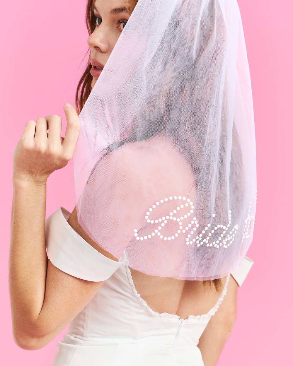 Bride To Be Pearl Veil