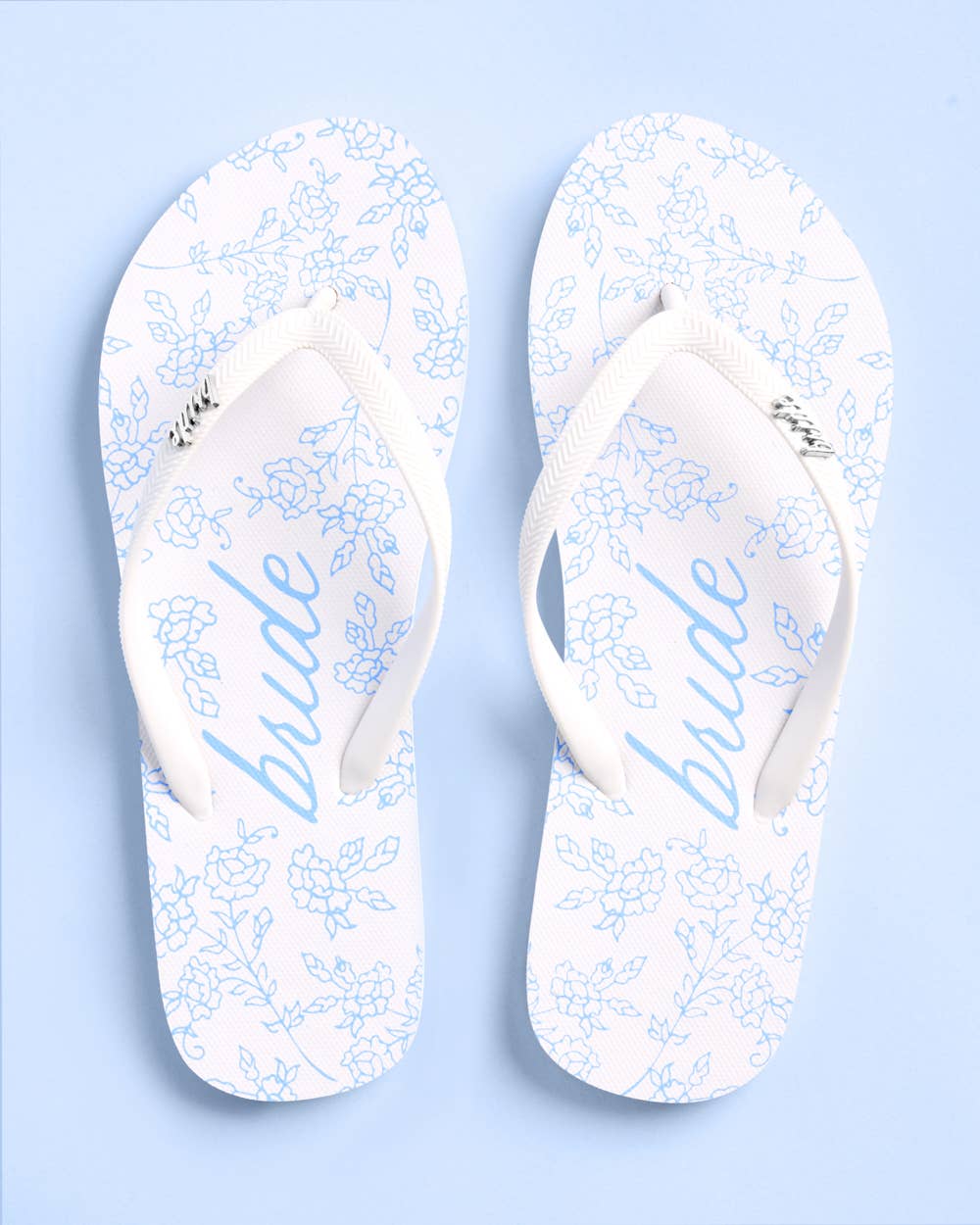 Something Blue Bride Flip Flops