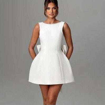 Pearl Bow Dress